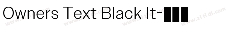 Owners Text Black It字体转换